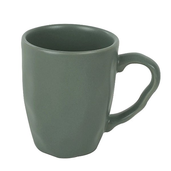 CANECA NANTU EM CERAMICA 370ML VERDE L'HERMITAGE
