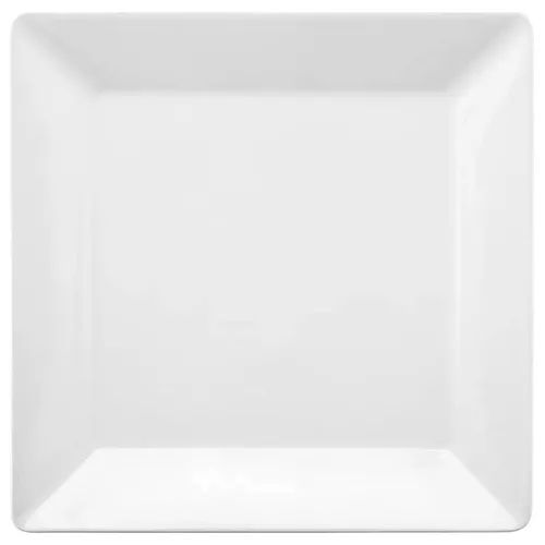 CONJUNTO 6 PRATOS RASO QUADRADO QUATIER WHITE 26,5X26,5CM OXFORD