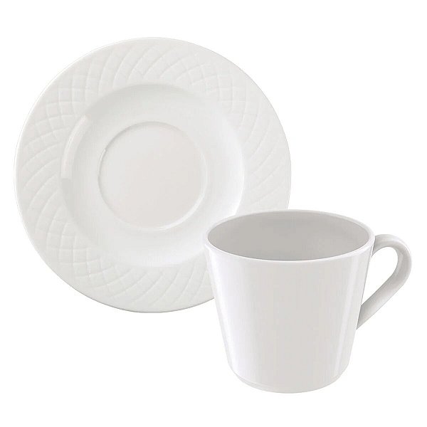 KIT XICARA E PIRES CHA 185 ML TRAMONTINA INGRID 12 PEÇAS