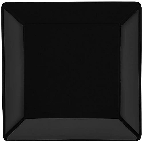 CONJUNTO DE 6 PRATOS RASOS 26,5X26,5 CM QUARTIER BLACK - OXFORD