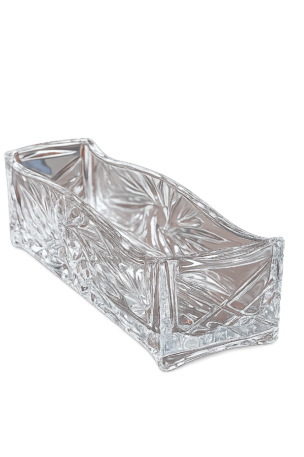 Porta Talher e Sachê 27cm Prima De Cristal Lyor