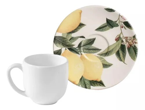 Conjunto C/ 6 Xícaras De Café Com Pires Coup Siciliana 112ml