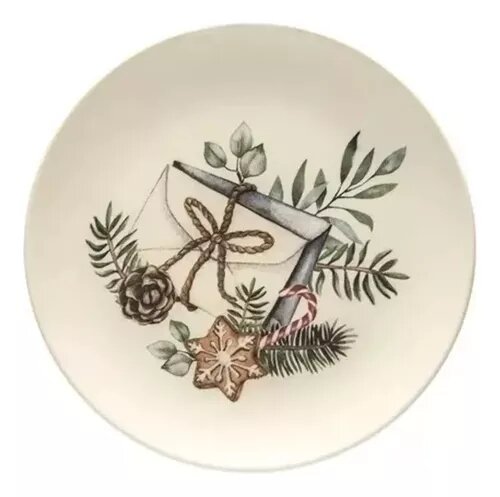 Conjunto 6 Pratos Sobremesa Aquarelle Memórias De Natal Copa&cia