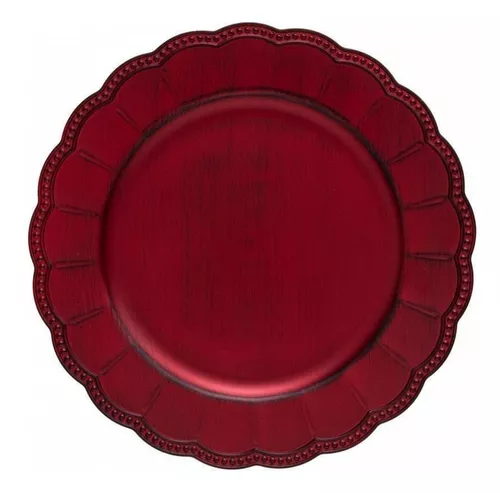 Conjunto 6 Sousplat Galles Gardenia Rouge Antique Copa&cia