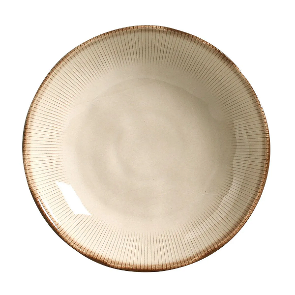 Prato Fundo Orgânico Bio Raio 22,5cm Porto Brasil