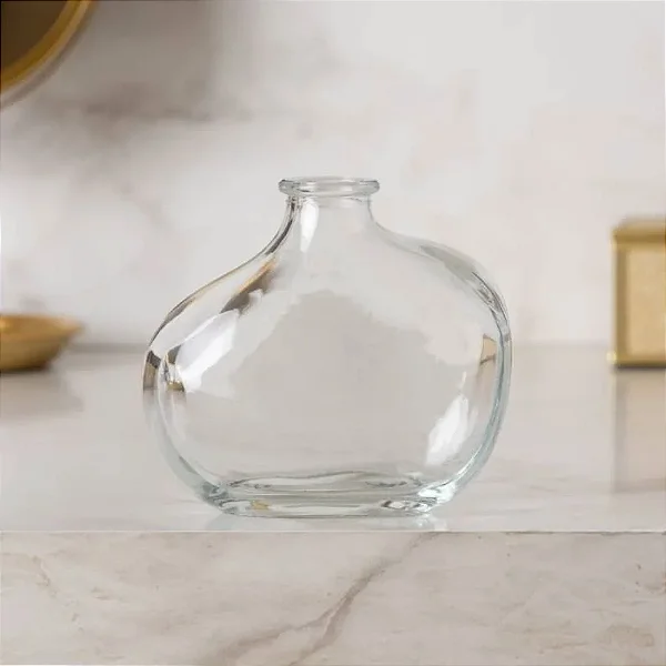 Vaso Organics 10cm Vidro Transparente Wolff