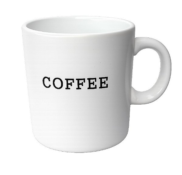 Caneca de Ceramica 200ml Branca Domy Coffee Wellmix