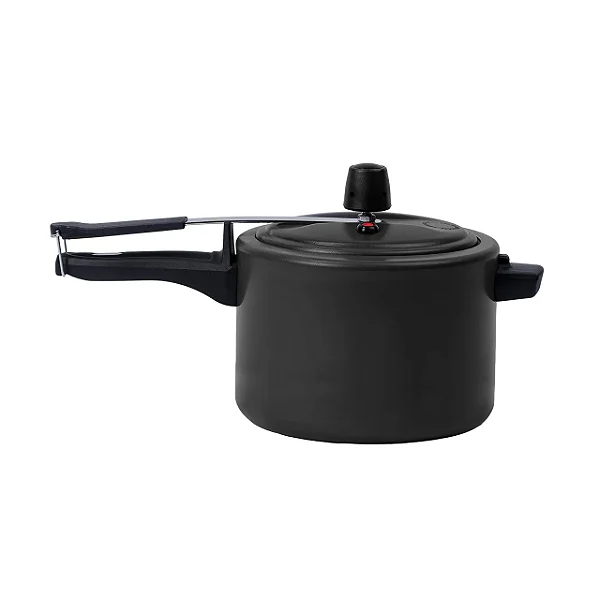 Panela de Pressão 7,5l Antiaderente Ceramic Vapt Preto Brinox
