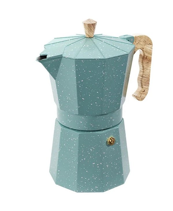 Cafeteira Moka Italiana 300ml Verona Verde 6 Xícaras de Café