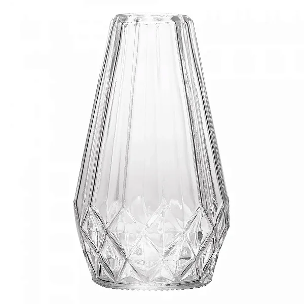 Vaso Origami 15,5x8,5cm Essencial Vidro Lyor