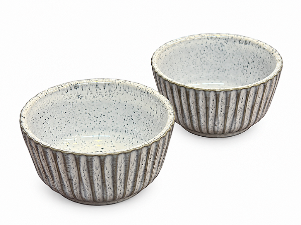 Jogo 2 Ramequim 9x5cm Linhas Echo Stoneware Porto Brasil