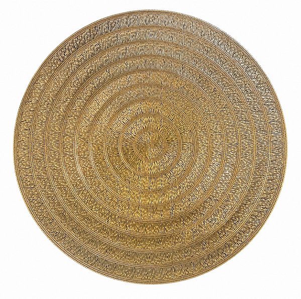 JG de 6 Lugar Americano Ø38cm Espiral Dourado Lyor