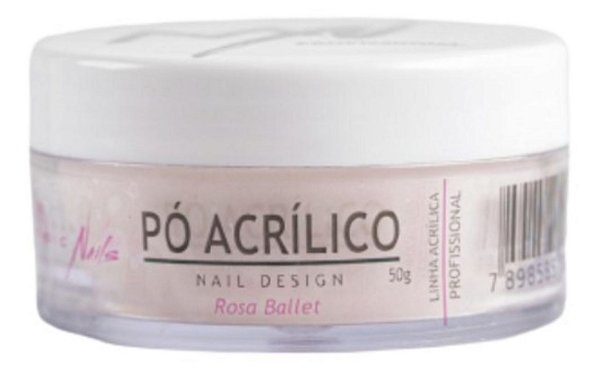 Pó Acrílico Rosa Ballet Magic Nails 50 gr