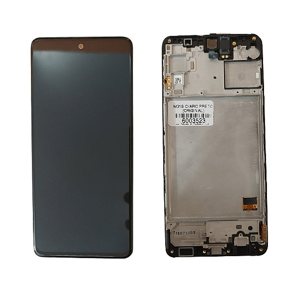 Tela Frontal Touch Display Samsung M31s com aro - Original