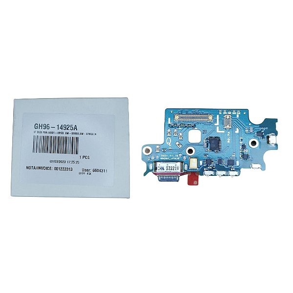 Conector de Carga Samsung S22 Plus - S906 - Com Placa Original Nova