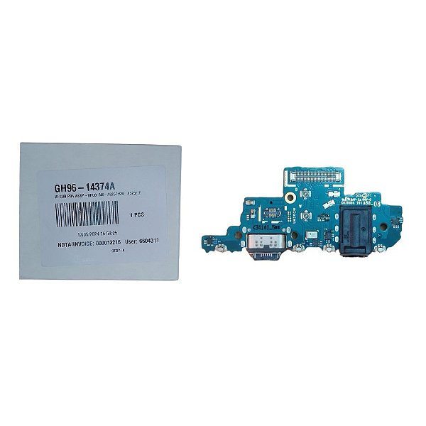 Conector de Carga Samsung A52 - A525 / A526 - Com Placa Original Nova