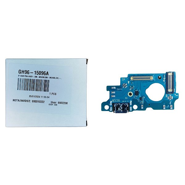 Conector de Carga Samsung M536 - M536 - Com Placa Original Nova