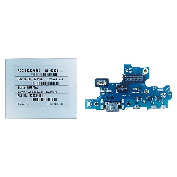 Conector de Carga Samsung S10 LITE - G770 Original Com Placa