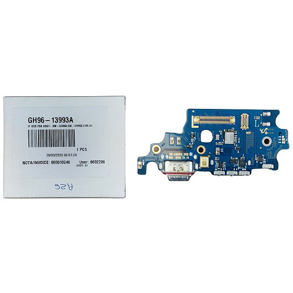 Conector de Carga Samsung S21 Plus - G996 - Com Placa Original Nova