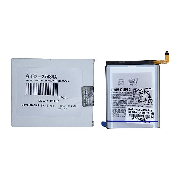 Bateria Samsung S908 S22 ULTRA  EBBS908ABY  3700 mAh - Original