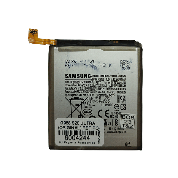 Bateria Samsung G988  S20 ULTRA  EBBG988ABY - Original Retirada