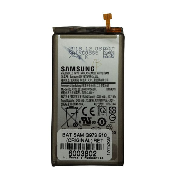 Bateria Samsung G973  S10  EBBG973ABU  - Original Retirada