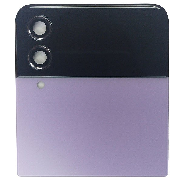 Tampa Traseira Samsung Z Flip 4 F721 Lilás com Display e Vidro da Câmera Original Retirada