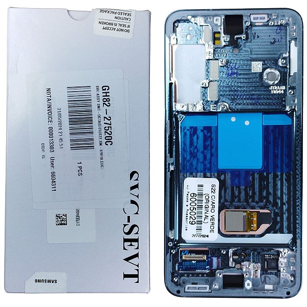 Tela Frontal Touch Display Samsung S22 S901 Original