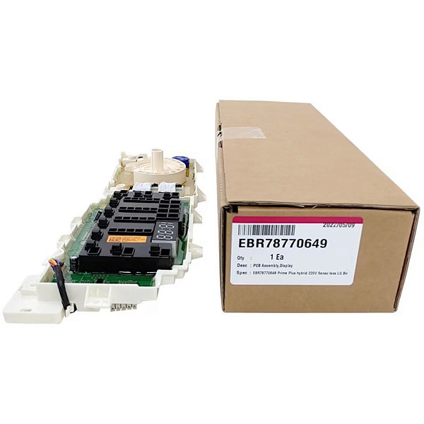 PLACA DO DISPLAY MÁQUINA DE LAVAR - EBR78770649