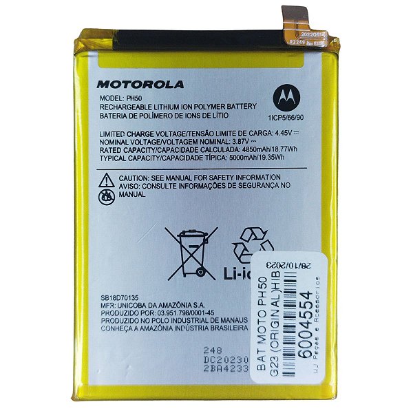 Bateria Motorola Moto G23 PH50 Original
