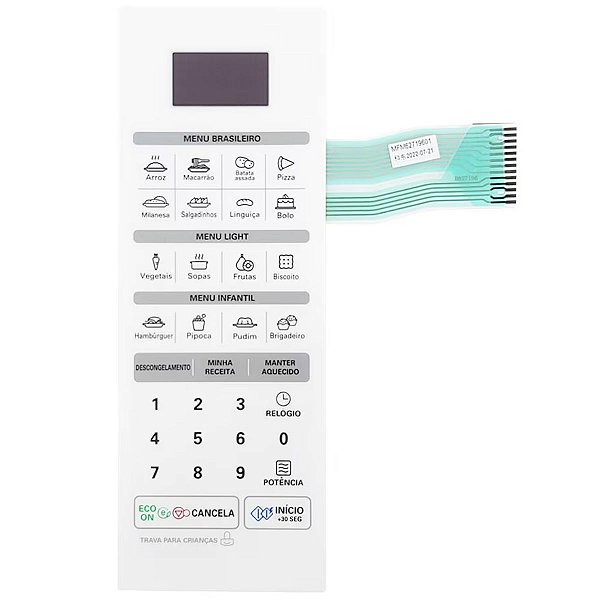Membrana plástica Forno Micro-ondas LG MS3042R, MS3042RA, MS3052R - MFM62719601