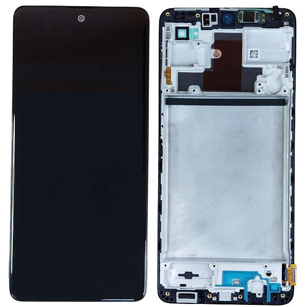 Tela Frontal Touch Display Samsung M62 M625 C/Aro SEDA Oled