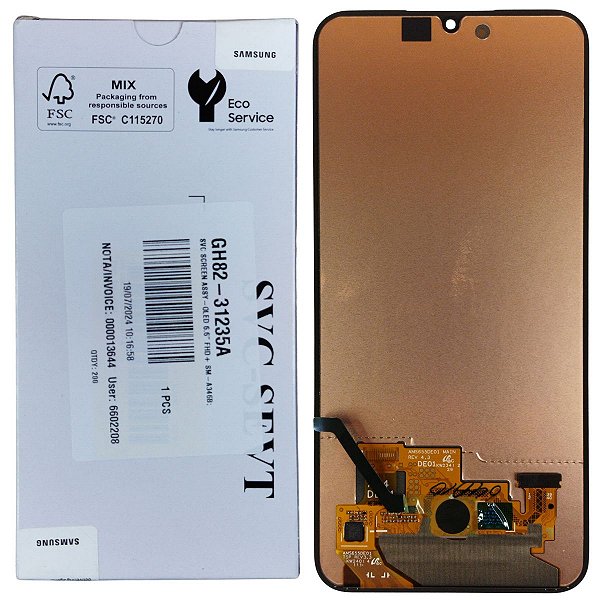 Tela Frontal Touch Display Samsung A34 - A346 - Sem aro Preto (Original)