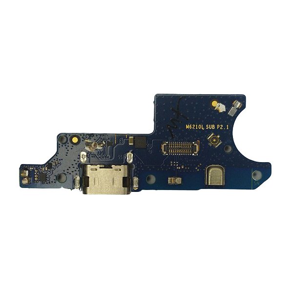 Conector de Carga com Placa Moto E7 Power Original
