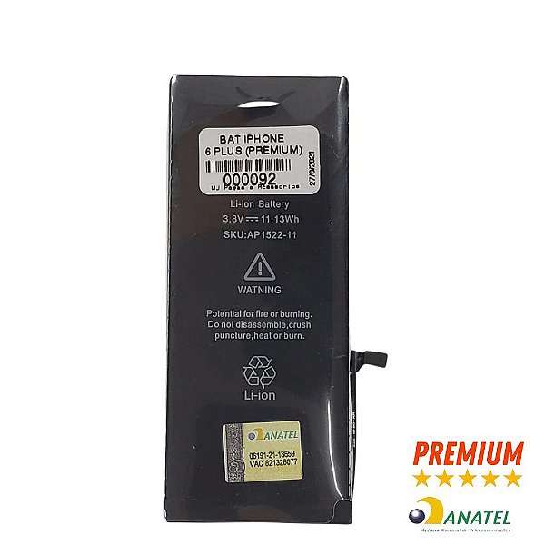 Bateria Iphone 6 Plus 2915mAh - Premium