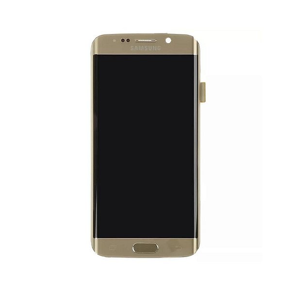 Tela Frontal Samsung S6 Edge G925 Dourada - Original Retirada