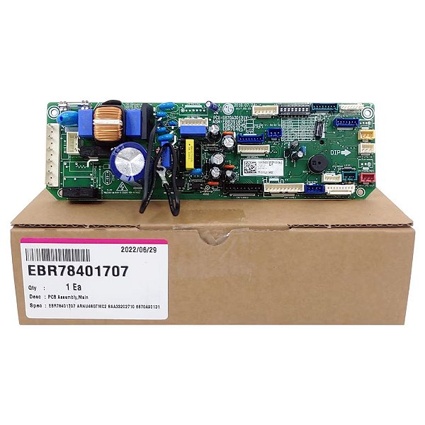 Placa principal Ar Condicionado LG ARNU24GTPA2, ARNU28GTPA2, ARNU36GTNA2 - EBR78401707