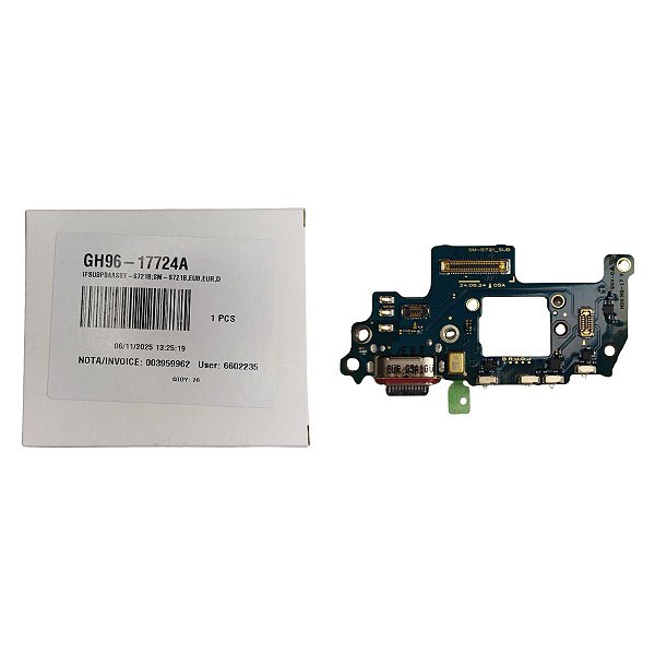 Conector de Carga S24fe - S721 - Com Placa Original