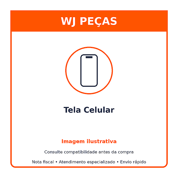 Tela Frontal Moto G35 5G - XT2433 - Com aro - Premium