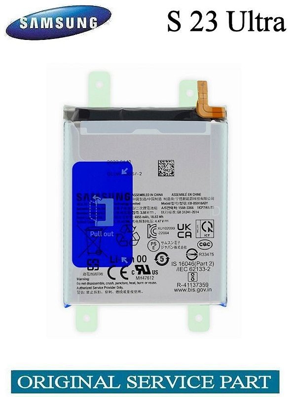 Bateria Original Samsung Galaxy S23 Ultra S918 EB-BS918ABY 5000mAh