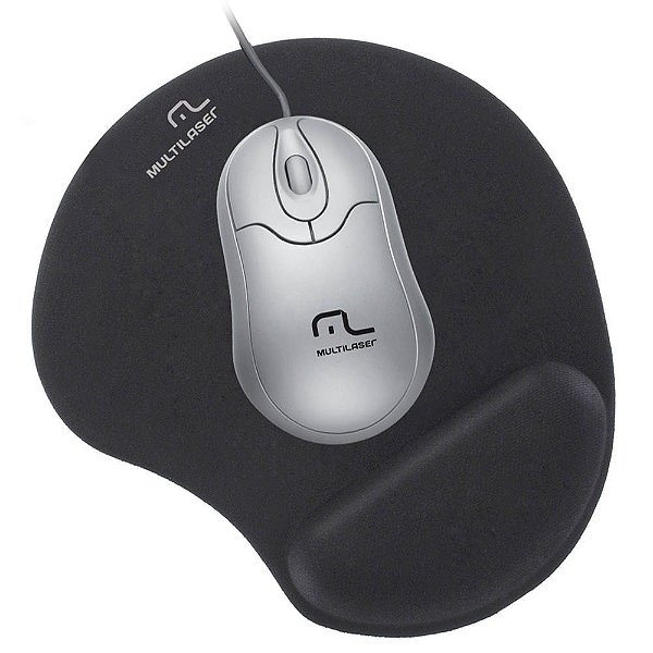 Mouse Pad Multilaser Gel Preto - AC024