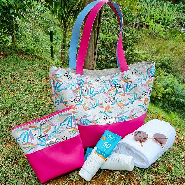 Bolsa de praia 2 em 1