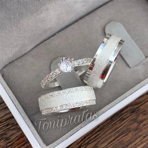 aliança 7mm/ combo luxo