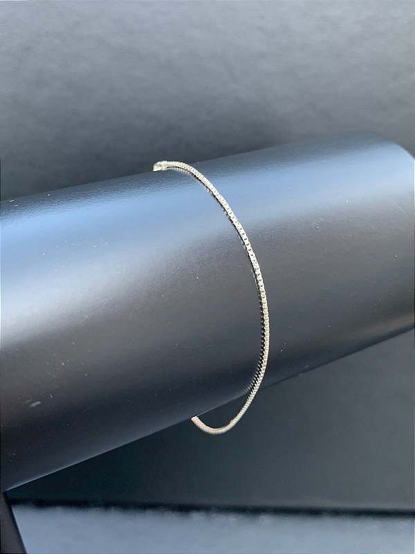 Pulseira Veneziana 1mm/ prata 925