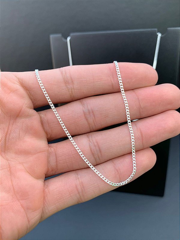 corrente grume 1mm / prata 925