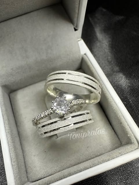 alianças marli 4mm e anel cinderela