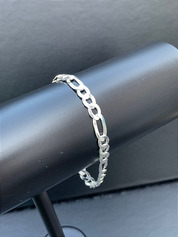 pulseira 3x1 6mm / prata 925