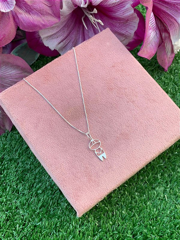 colar menino / prata 925