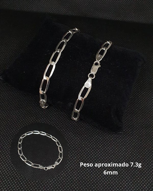 Pulseira grume espelhada aberta