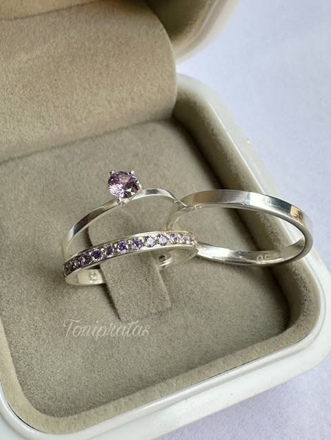 Alianças lilac e Anel lilac